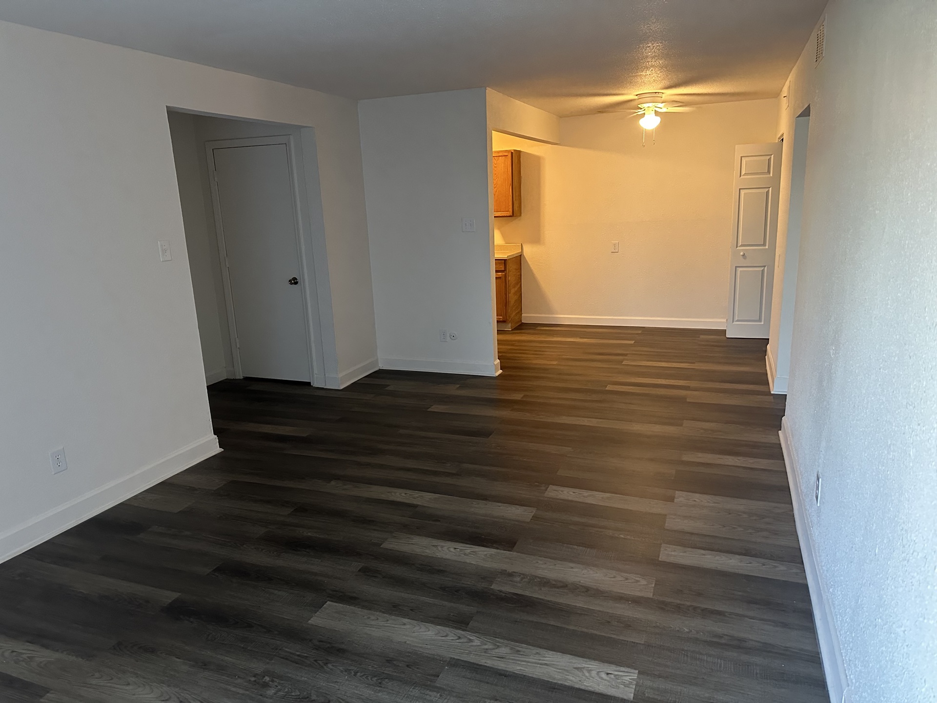 Woodlands Apartments living room in Saint Louis, MO
